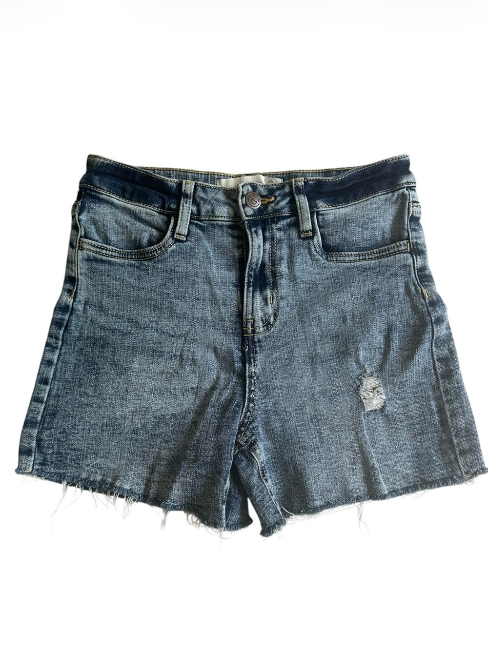 NWOT kids’ Distressed Denim Shorts - Blue, size 12